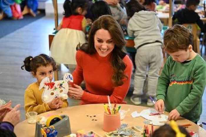 Kate Middleton shrugs off Prince Harry's memoir as she visits nursery