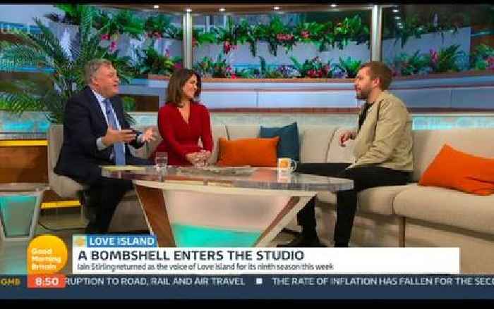 Love Island's Iain Stirling shuts down ITV Good Morning Britain's Ed Balls and Susanna Reid over Maya Jama question