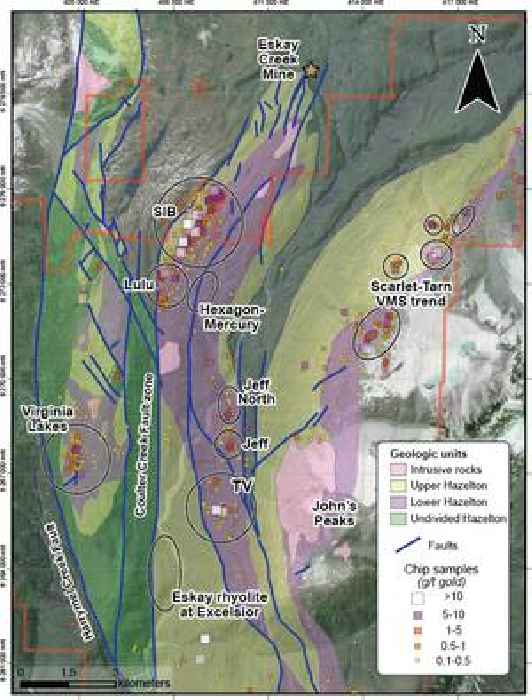 Eskay Mining Confirms New Precious Metal-Rich VMS System at Scarlet Knob-Tarn Lake at Similar Stratigraphic Position to the Eskay Creek Deposit