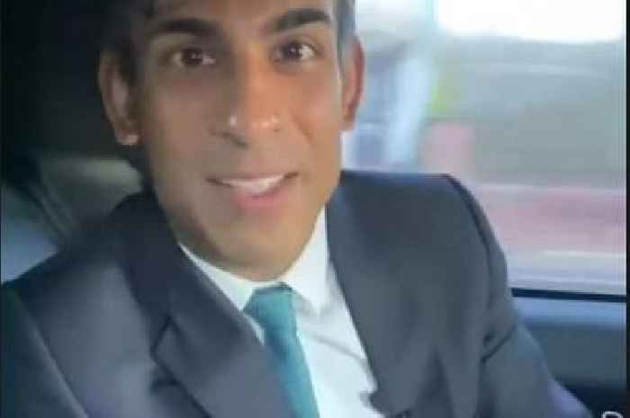 Breaking Rishi Sunak fined by police after being filmed without a seatbelt