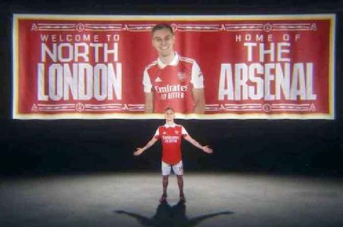 Fans joke 'this was for Mudryk' as Arsenal unveil Trossard with unusually epic video