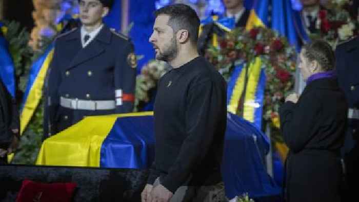 Ukraine's Zelenskyy honors those killed in helicopter crash