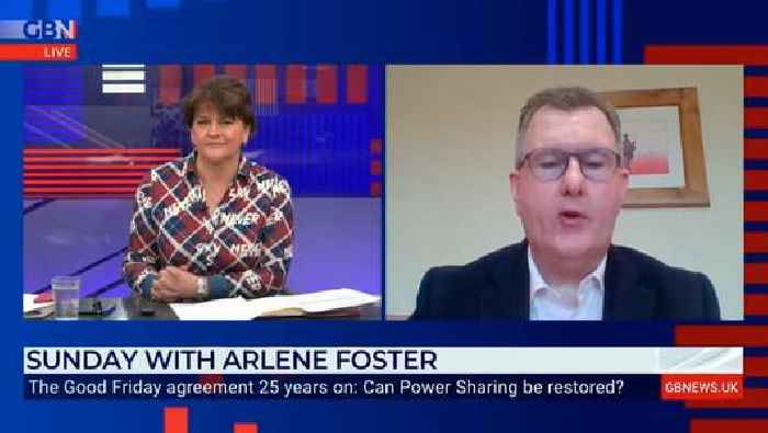 Viewers ponder meaning of ‘never' slogan on Arlene Foster’s GB News outfit