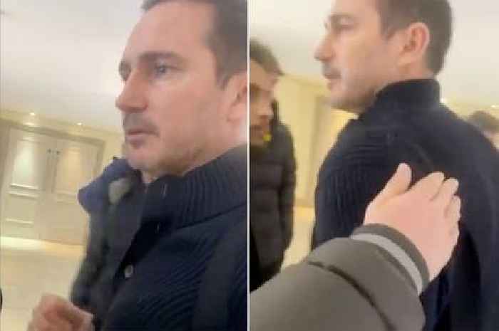 Frank Lampard on verge of tears in emotional chat with Everton fans as he awaits fate