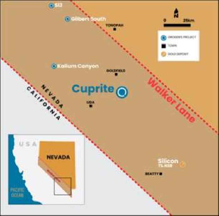 Orogen Royalties Sells the Cuprite Gold Project to Strikepoint Gold