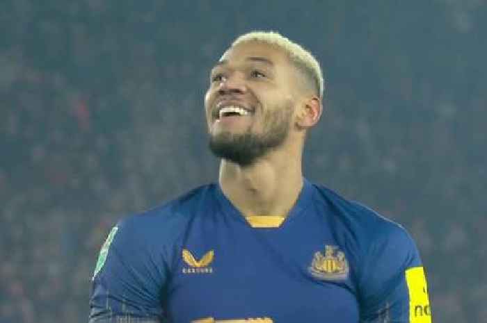Joelinton's 'miss of the season' so bad 'even he was laughing' after Newcastle blunder