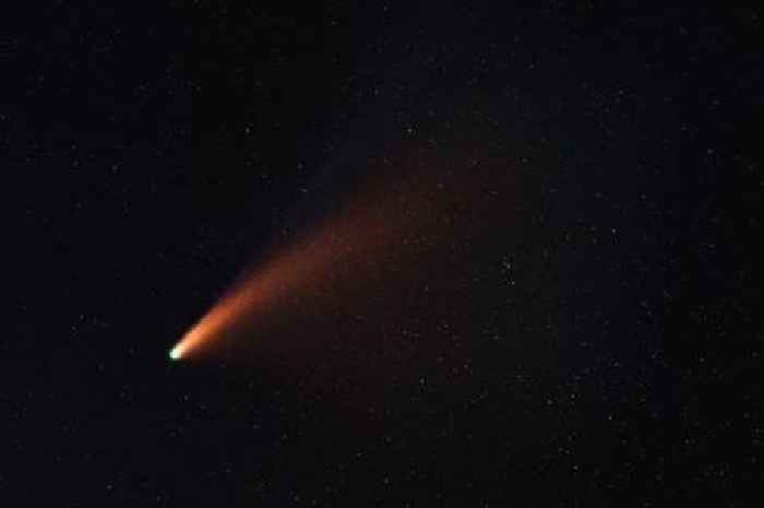 Green comet not seen for 50,000 years now visible in night skies over UK
