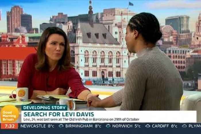 Susanna Reid comforts Levi Davis's mum in tearful Good Morning Britain interview