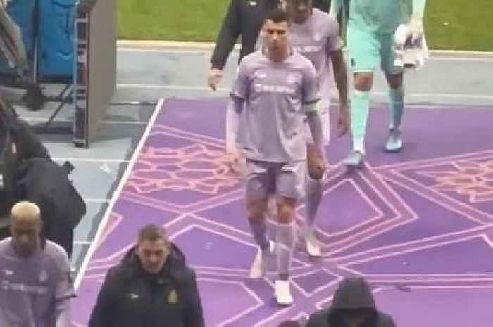 Ruthless fans troll Cristiano Ronaldo with Lionel Messi chants as he trudges down tunnel