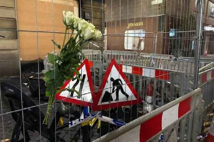 Flowers laid outside Jenners for tragic firefighter as MSP calls for posthumous George Cross