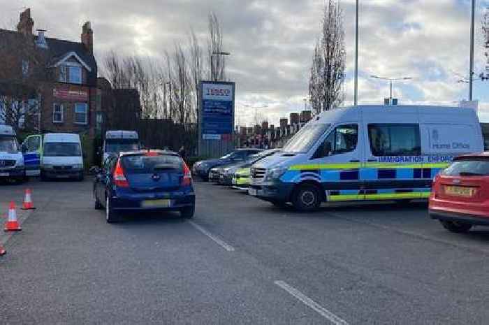 Live updates as Leicestershire Police and Home Office operation takes over part of Leicester Tesco car park