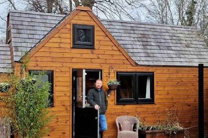 Man who built tiny 'eco-home' in person's back garden saves £600-a-month on bills