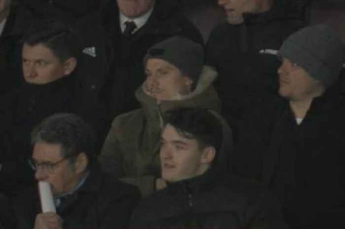 New Man Utd signing Marcel Sabitzer spotted in stands at Old Trafford during match