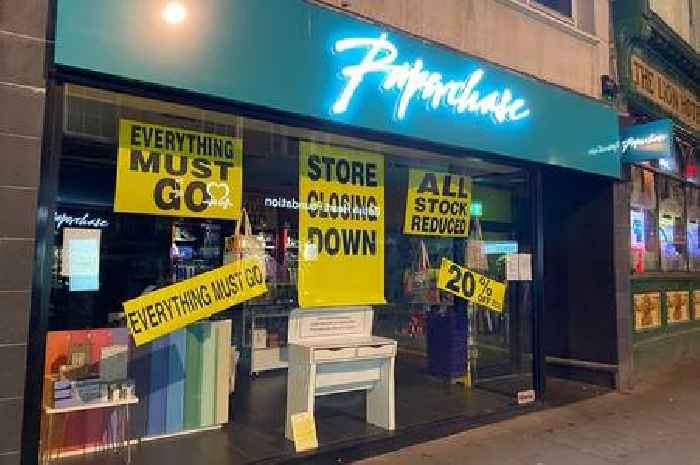 'Everything must go' as Nottingham Paperchase announces closing down sale