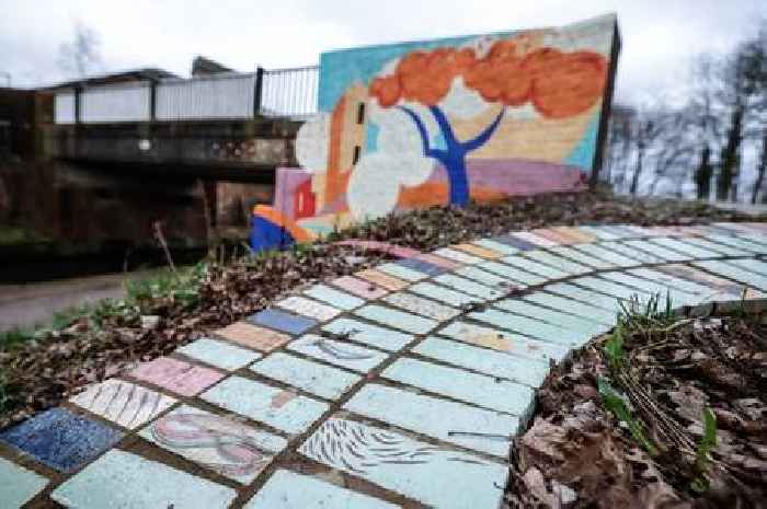Take a look at bright new mural aiming to deter vandals along Stoke-on-Trent canal towpath