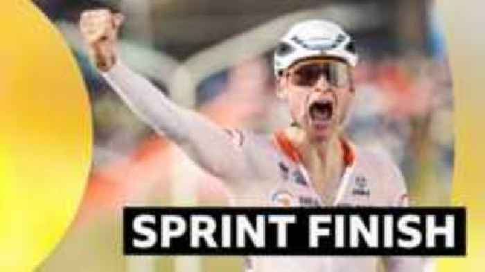 Van der Poel wins Cyclo-cross title after sprint finish