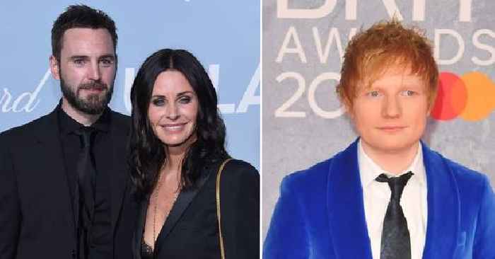 Ed Sheeran Joins Courteney Cox & Boyfriend Johnny McDaid For Hilarious 'Dirty Dancing' Reenactment