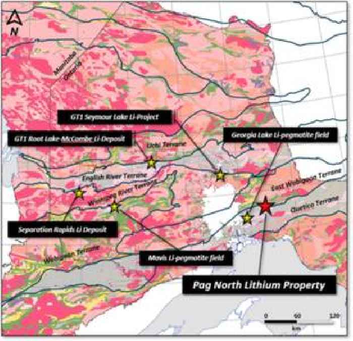 Rock Edge Acquires the Pag North Lake Lithium Project, Northwestern Ontario