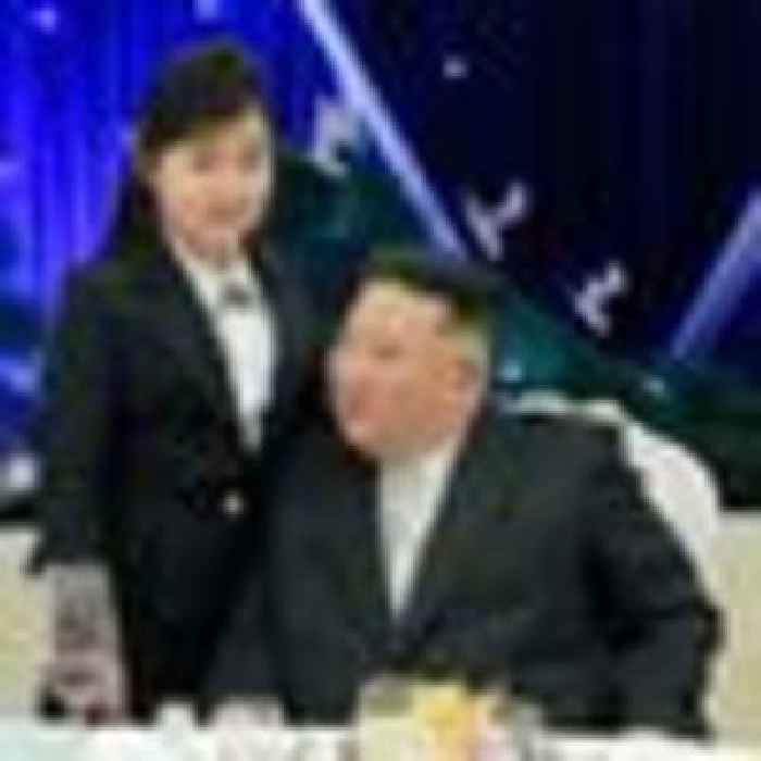 Kim Jong Un makes rare appearance with daughter at military banquet