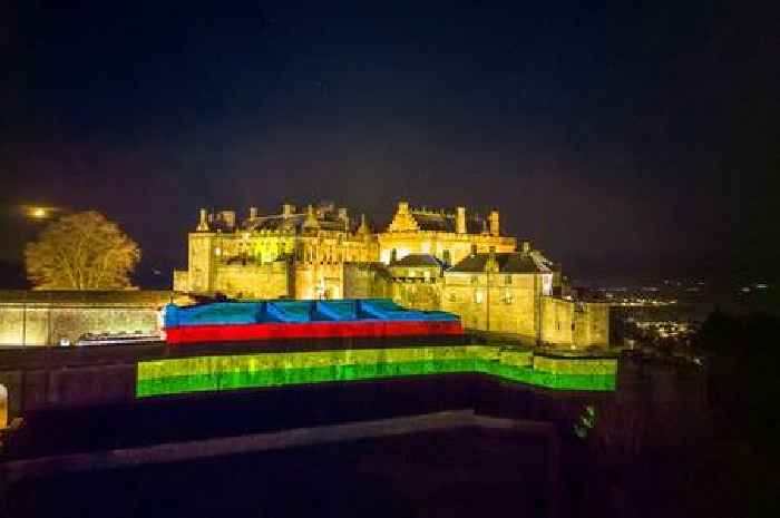 Stirling Castle has rainbow glow-up as cycling world champs countdown begins