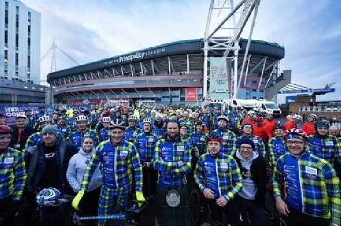 Rugby legends cycling 555 miles from Cardiff to Edinburgh in two days in memory of Doddie Weir