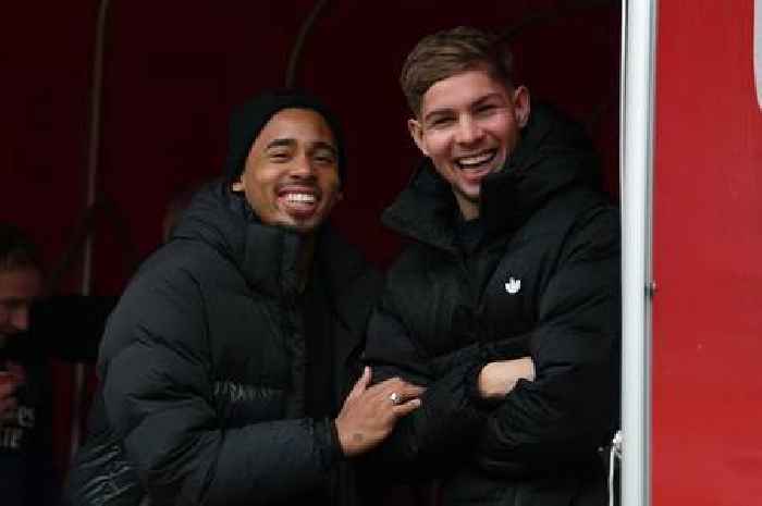 What Gabriel Jesus and Emile Smith Rowe did ahead of Arsenal vs Brentford at Emirates Stadium