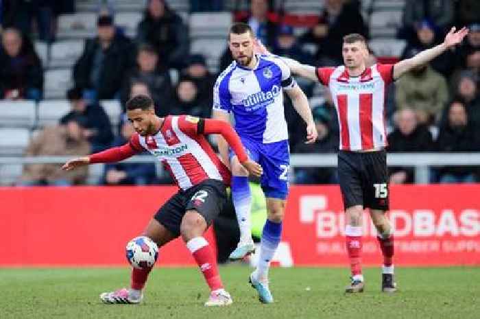 Ethan Erhahon makes Lincoln City point after playing part in Bristol Rovers victory