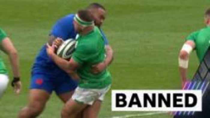 The tackle which earned France's Atonio Six Nations ban