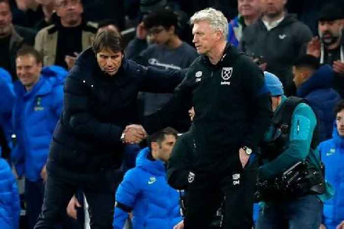 David Moyes pays Antonio Conte compliment after making Tottenham decision amid health concerns