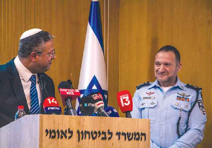 Ben-Gvir will fire police chief if he doesn't 'toe the line' - Otzma Yehudit MK