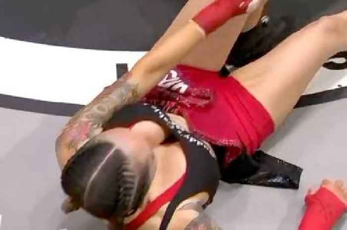 BKFC and OnlyFans star suffers gruesome leg break hours after her viral busty weigh-in