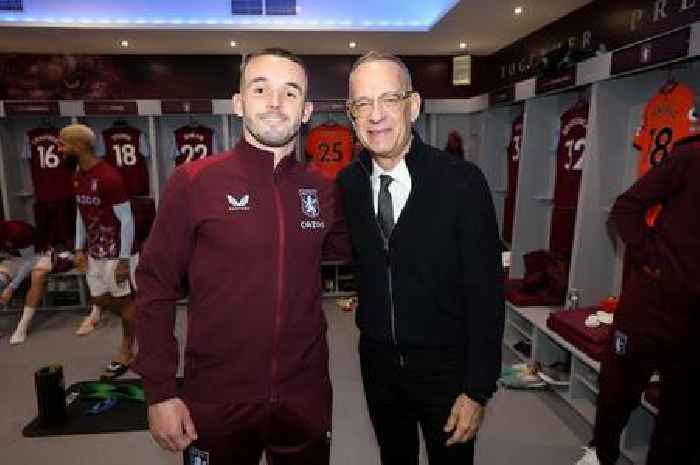 John McGinn meets Tom Hanks as Hollywood legend jets in for Aston Villa's crunch Arsenal clash