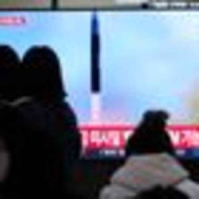 North Korea fires missile into sea as South Korea and US prepare drills