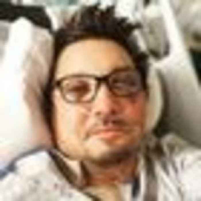 Jeremy Renner shares video of 'electric simulation' therapy weeks after near-fatal snow plough accident