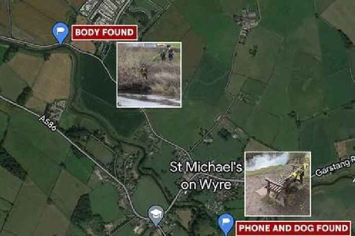 Map shows where body was found in relation to Nicola Bulley's phone
