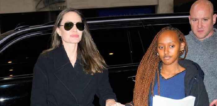 Angelina Jolie & Daughter Zahara Embark On NYC Outing After Source Reveals Brad Pitt's New Girlfriend Has 'Met Most Of His Kids'