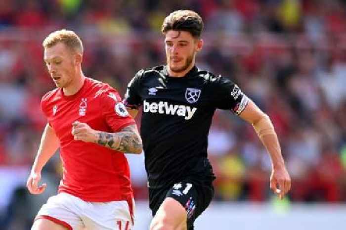 Declan Rice questions West Ham ahead of crucial Nottingham Forest tie