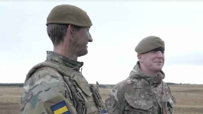 The Ukrainian army is now training in the UK