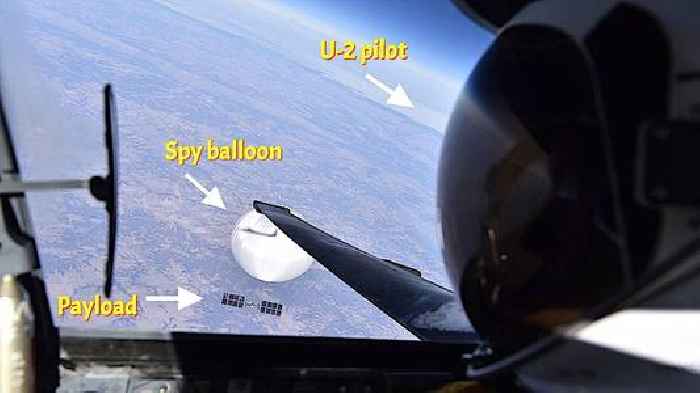 U-2 Pilot Snaps Close-Up of Chinese Spy Balloon, Clearly Shows Solar-Powered Payload