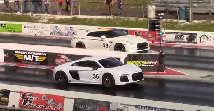 Wheelie Popping Twin Turbo Audi R8 Drags Stylish One News Page