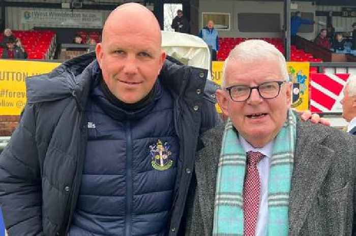 John Motson's final photo saw BBC commentator legend smile as he watched football game