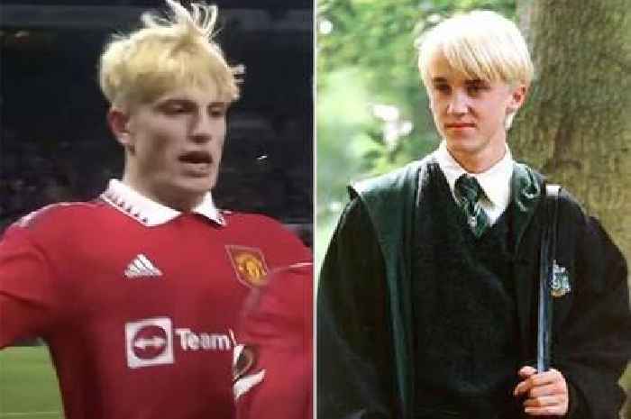 Man Utd fans in hysterics as Alejandro Garnacho 'looks like Draco Malfoy' with new hair