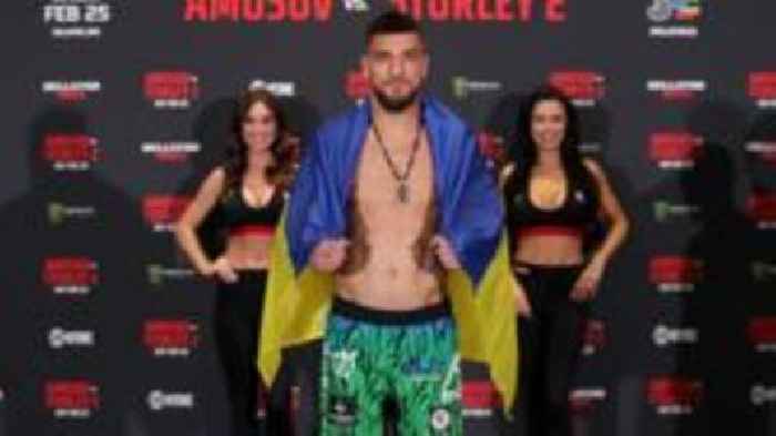Amosov represents Ukraine at weigh-in