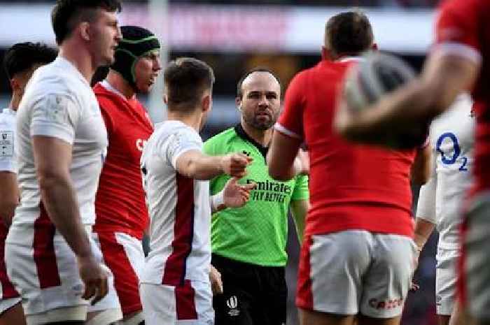 Italy v Ireland referee Mike Adamson, the official who left Nigel Owens baffled with controversial call