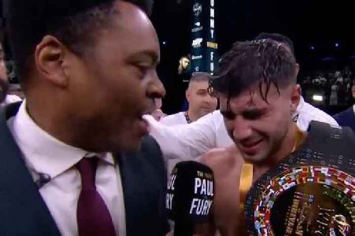 Emotional Tommy Fury in tears after victory and is ready to accept Jake Paul rematch