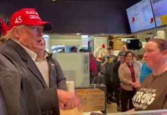 'He's So Back': Trump's Visit To An East Palestine McDonald's Proves His One-Liner Game Is Still Strong
