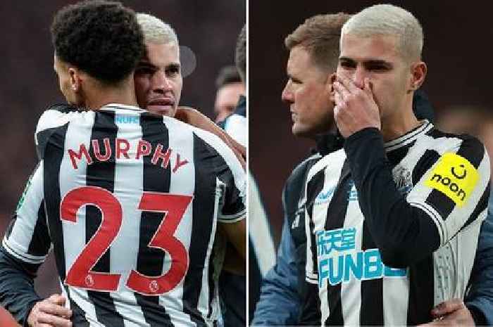 Bruno Guimaraes was in tears apologising to Newcastle fans after cup final defeat