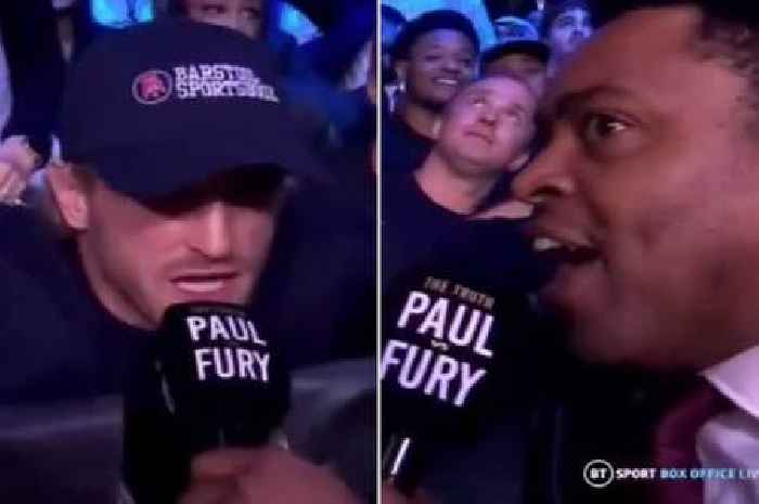 TV reporter's gaffe to Logan Paul during Jake vs Tommy Fury fight has fans in hysterics