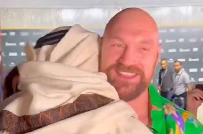 Tyson Fury admits he 'nearly got a stiffy' when he reunited with Deontay Wilder