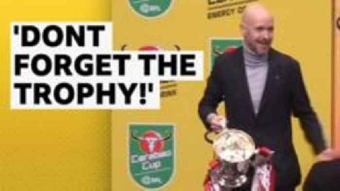 Whoops! - Ten Hag almost forgets Carabao Cup